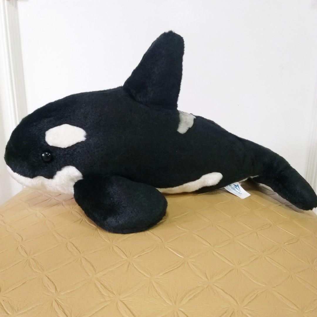 Seaworld killer whale stuffed animal hotsell