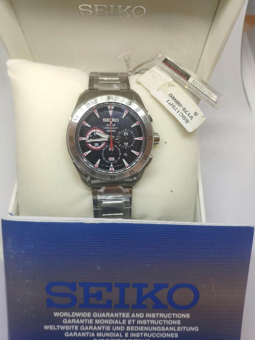 Seiko Solar Criteria Watch SSC175P1, Men's Fashion, Watches & Accessories,  Watches on Carousell