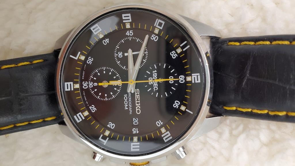 Seiko Watch 7T92-0MF0 (41mm), 男裝, 手錶及配件, 手錶- Carousell