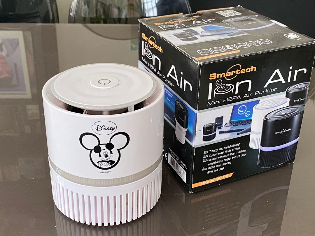 Smartech Ion Air Mini HEPA Air Purifier(Disney version), 家庭電器, 空氣清新機及抽濕