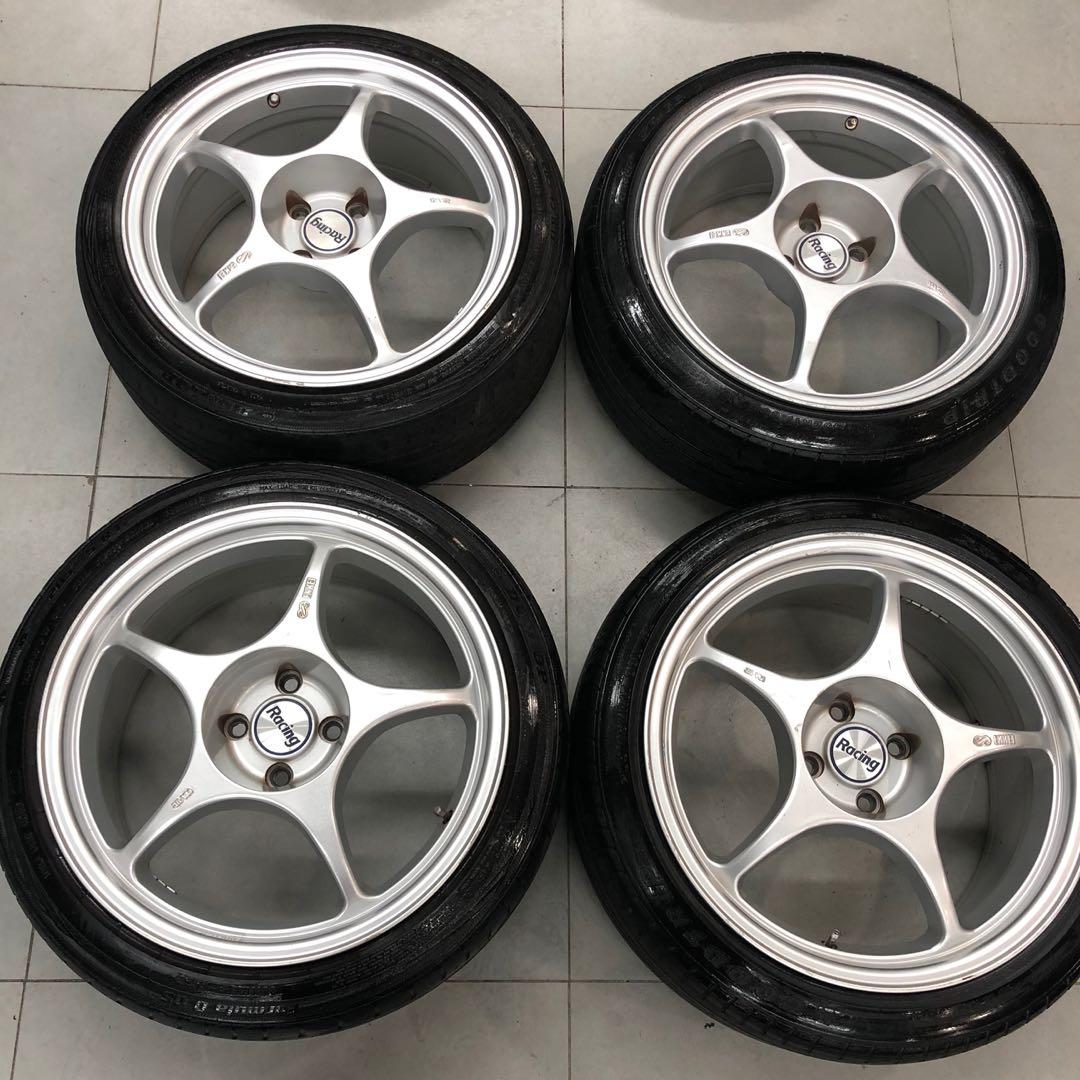 Rpo Rim Sport Rim Enkei RPO1 17x8jj pcd100, Auto Accessories on Carousell