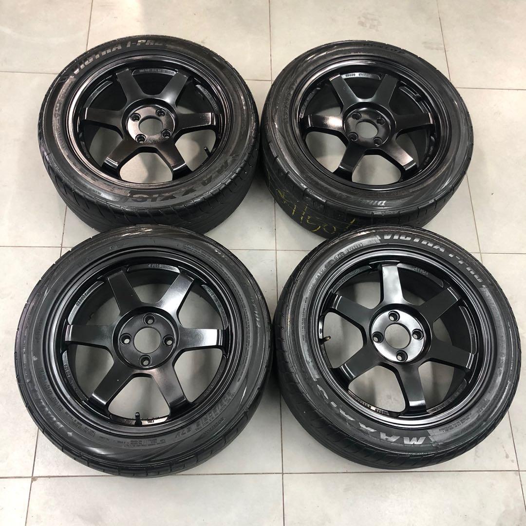 Sport Rim TE37 SL 16x7JJ PCD100, Auto Accessories on Carousell
