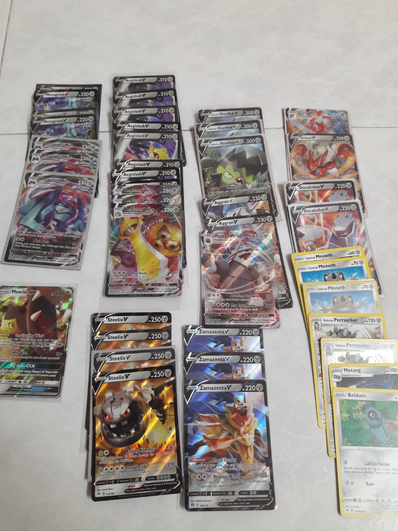 Steel /Normal type Pokemon V / Vmax /Holo/RV/Zacian V, Hobbies & Toys
