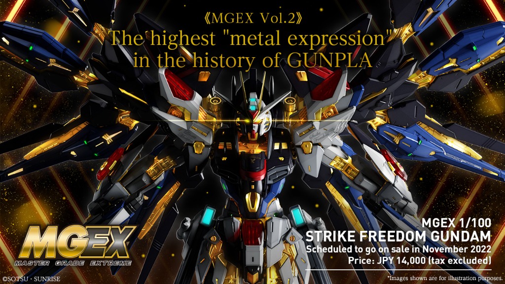 STRIKE FREEDOM GUNDAM MGEX 1/100 MASTER GRADE EXTREME GUNPLA BANDAI