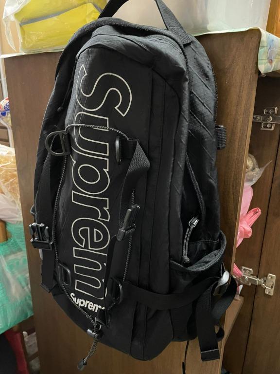 Supreme FW 2018 backpack black 背囊背包狀態極佳, 男裝, 袋, 背包