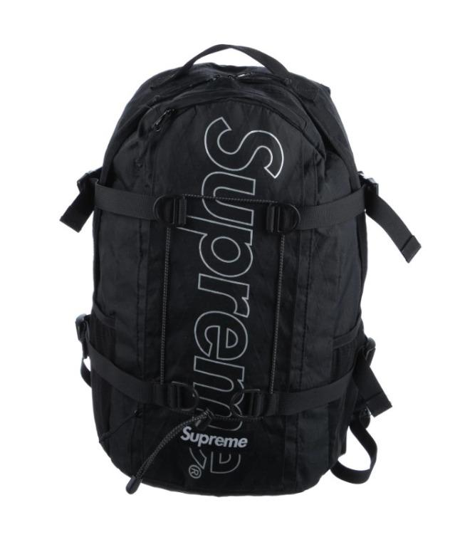 Supreme FW 2018 backpack black 背囊背包狀態極佳, 男裝, 袋, 背包