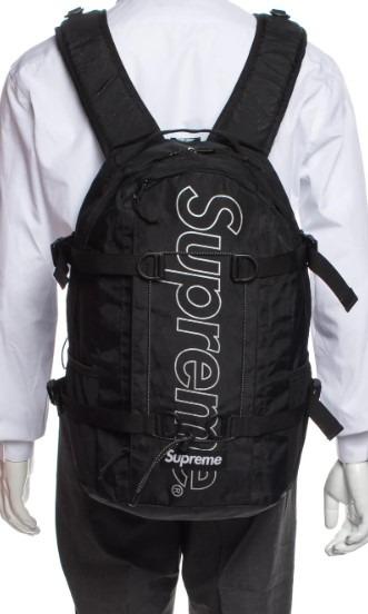 Supreme FW 2018 backpack black 背囊背包狀態極佳, 男裝, 袋, 背包