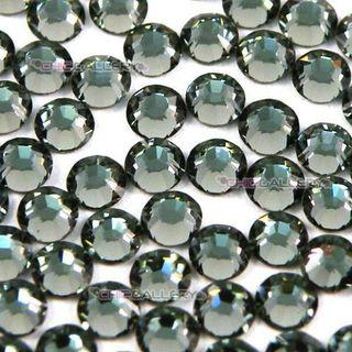 Swarovski Crystals Black Diamond Color 215 Size SS10 Non-Hotfix Nail