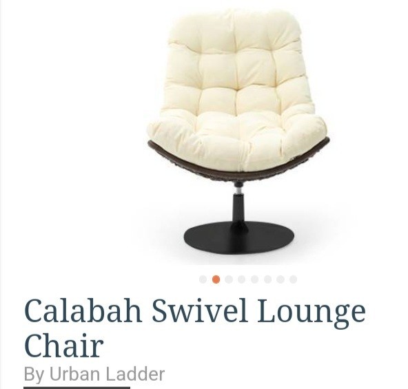 urban ladder calabah swivel lounge chair