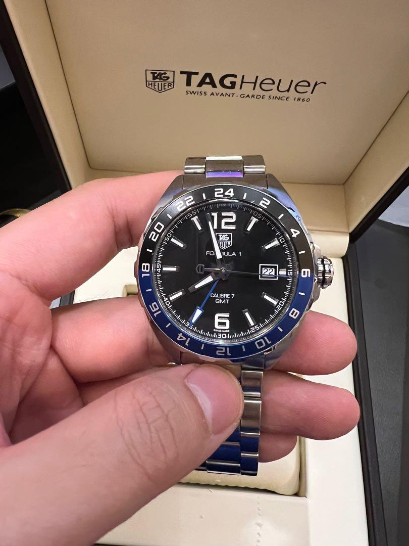 Tagheuer Formula 1 Calibre 7 GMT Automatic Watch Black and Blue