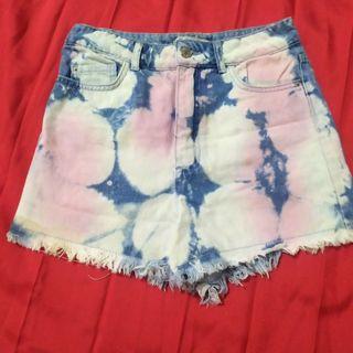 Tie dye hotpants