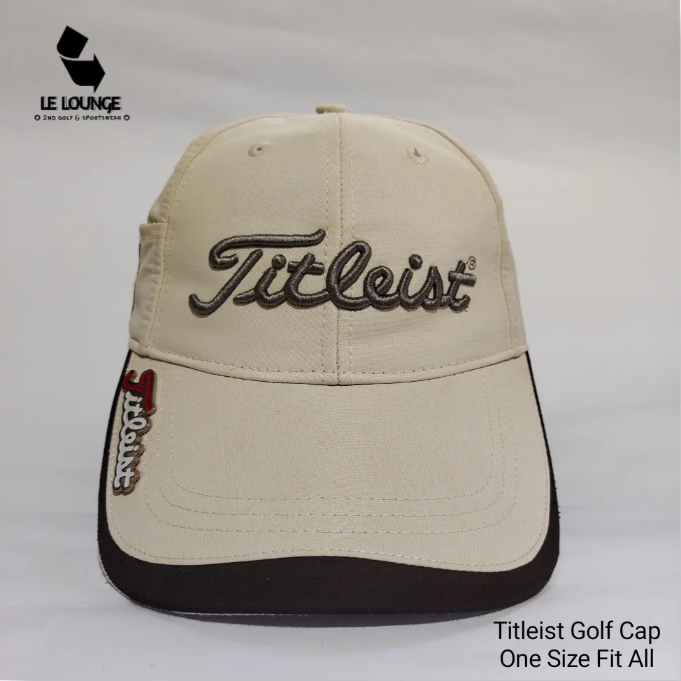 Titleist FJ Cream Golf Caps, Olah Raga 
