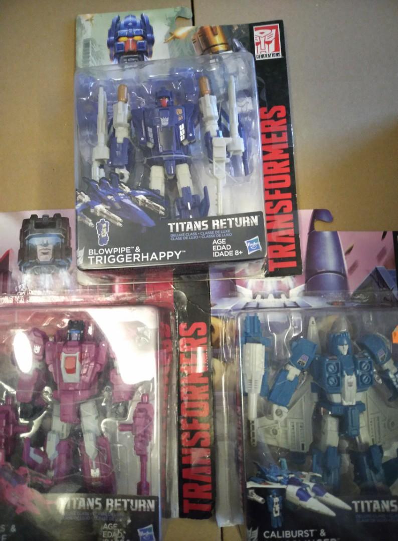 Transformers Titans Return Decepticon Targetmasters set of 3, Hobbies