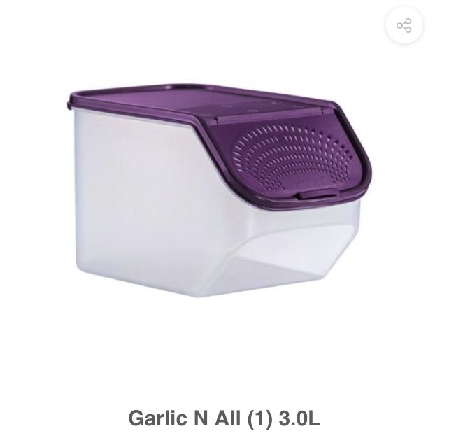 Tupperware Garlic Keeper (3L), Furniture & Home Living, Kitchenware & Tableware, Other