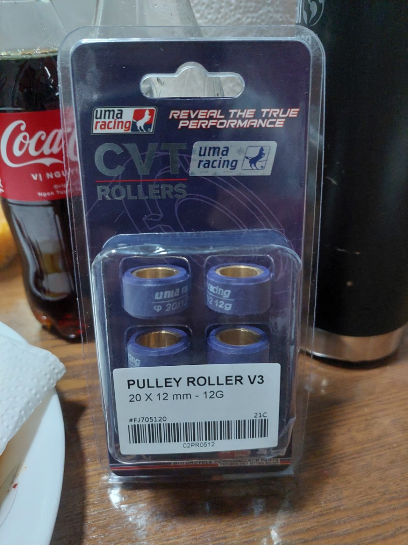 Roller Motorcycle Racing Uma Racing Rollers 12g (Aerox), Motorcycles, Motorcycle Accessories on ...