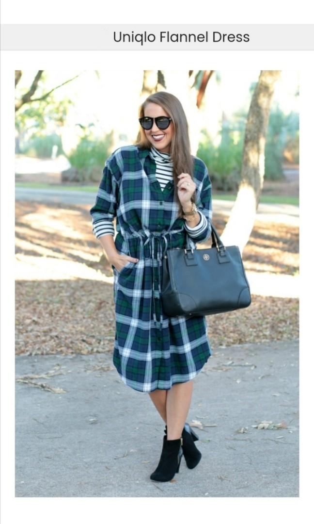 Uniqlo flannel shop dress