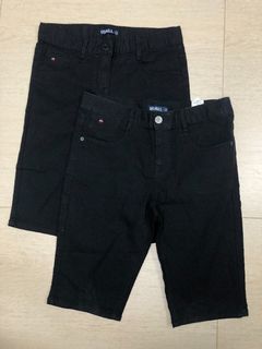 USALL Boys 170 (Waist 30" with waist adjuster) Cotton GARMENT-DYED Black Cotton Shorts Special Price $69 Free Shipping62975777426561110