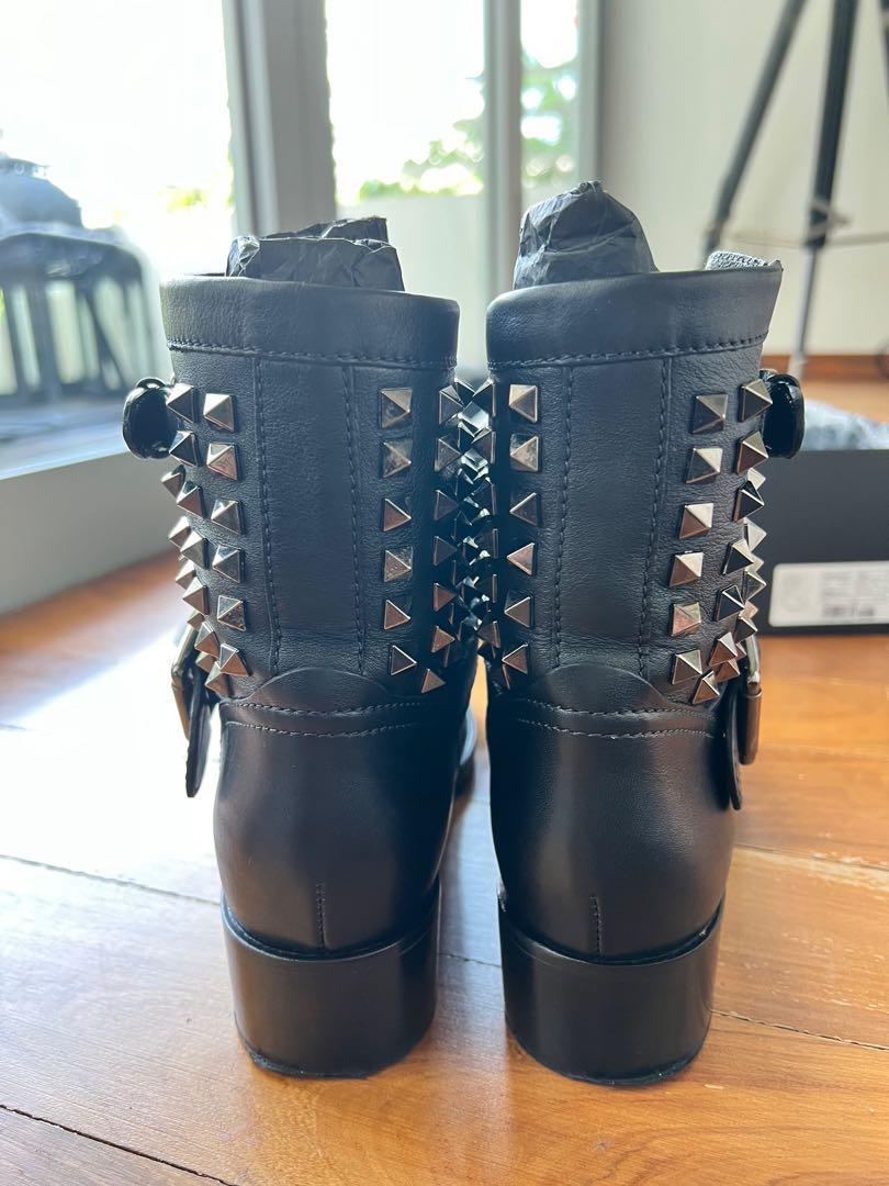 Valentino rockstud outlet moto boots