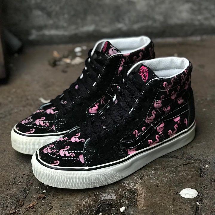 Flamingo vans deals high tops