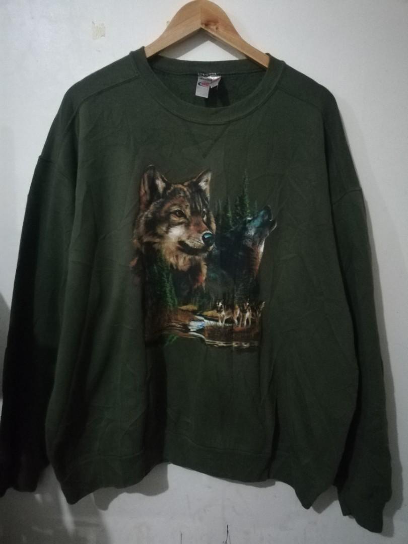 Vintage discount wolf sweater