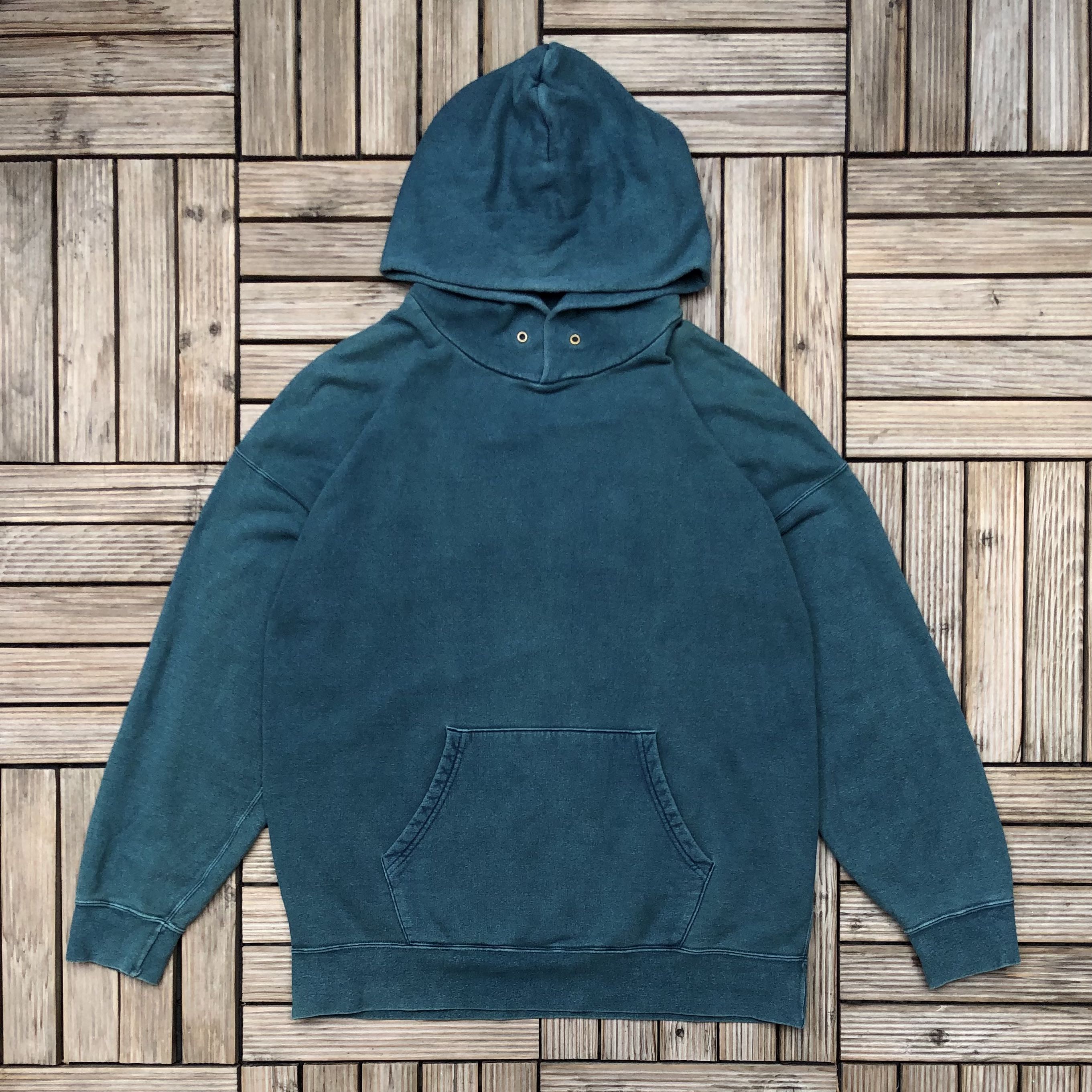 Visvim ICT 20aw Jumbo Hoodie Indigo dye Green Size 2, 男裝, 上身