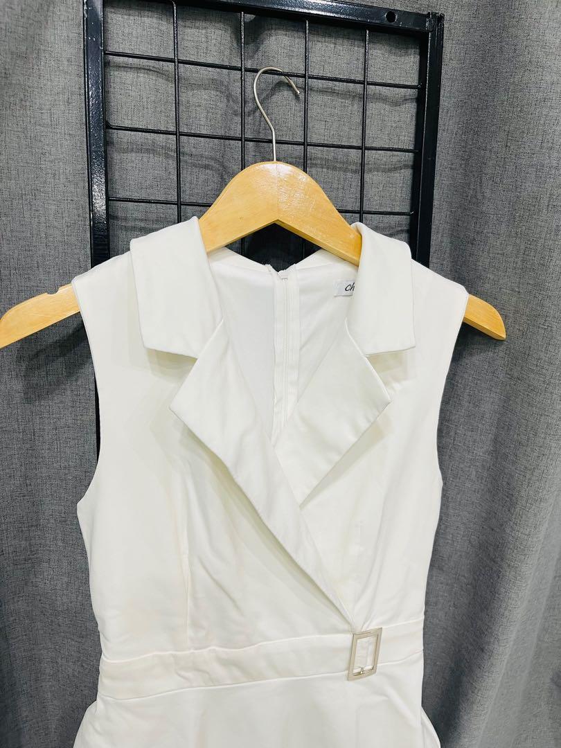 White Vest Dress Bossy dress, Fesyen 