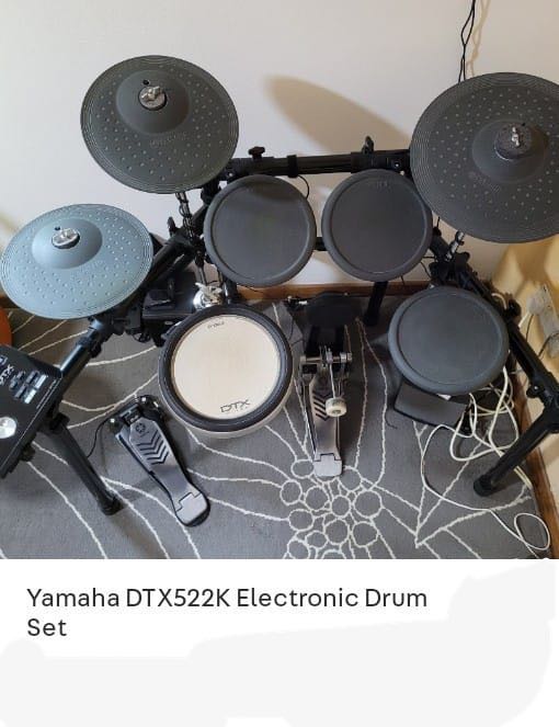 Yamaha DTX522k Electronic Drum Set, Hobbies & Toys, Music & Media