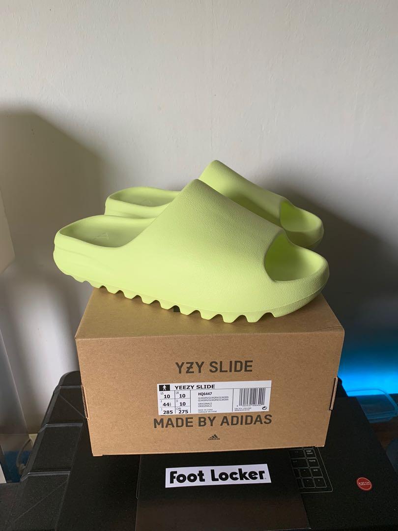 【最安値・即日発送】yeezy slide 28.5 glow green