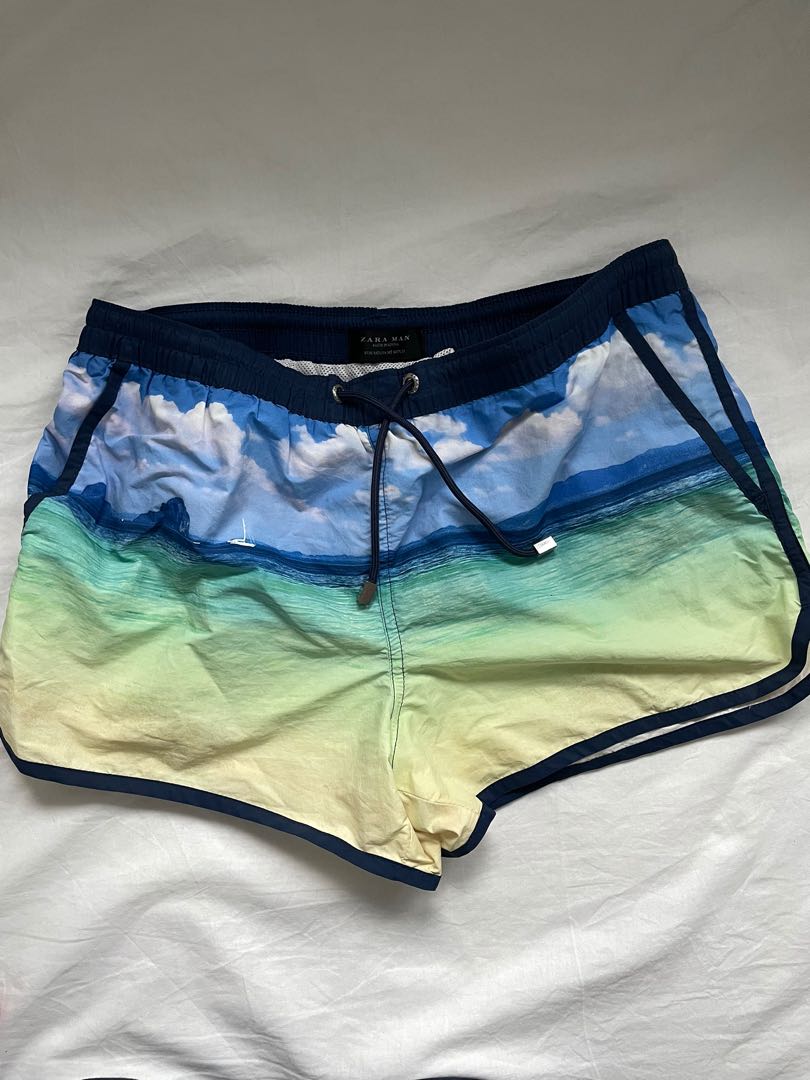 Zara swim shorts, Men's Fashion, Bottoms, Swim Trunks & Board Shorts on