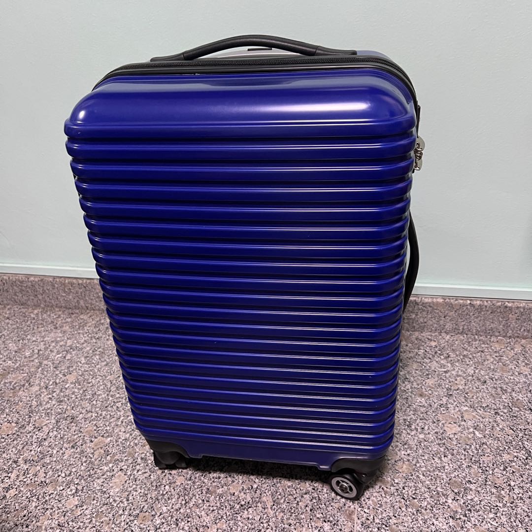 dark blue luggage