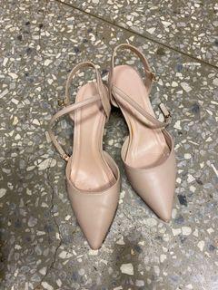 粉色小貓高跟鞋 pink/beige kitten heels
