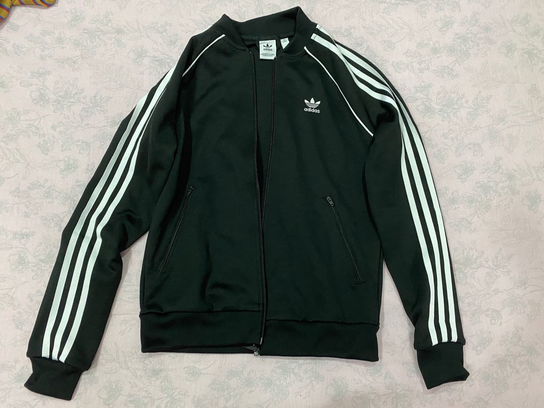 Adidas Jacket black and white 34 165, Women's Fashion, Coats, Jackets