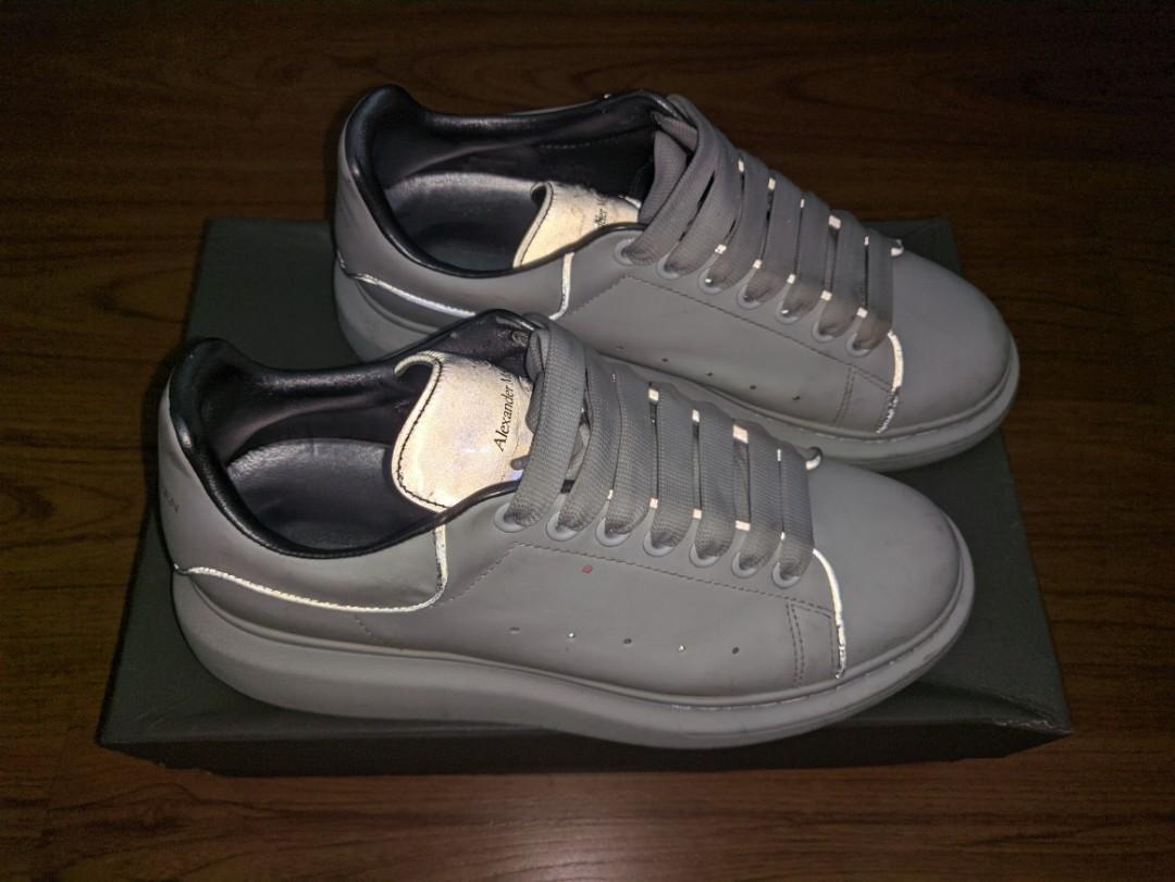 Alexander mcqueen reflective grey sale