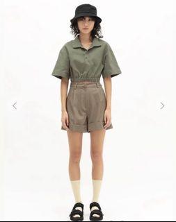 AFA ALFRED CUFFED SHORTS IN NUTMEG