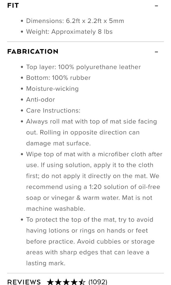 ALO Yoga Mat Olive Green, Sports Equipment, Exercise & Fitness