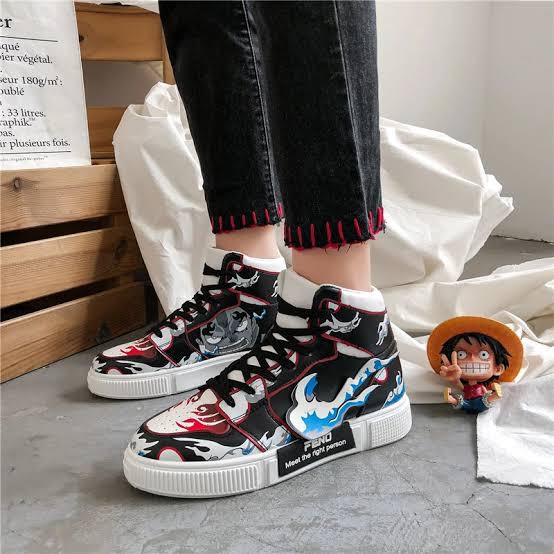 Painted Anime Shoes - Etsy