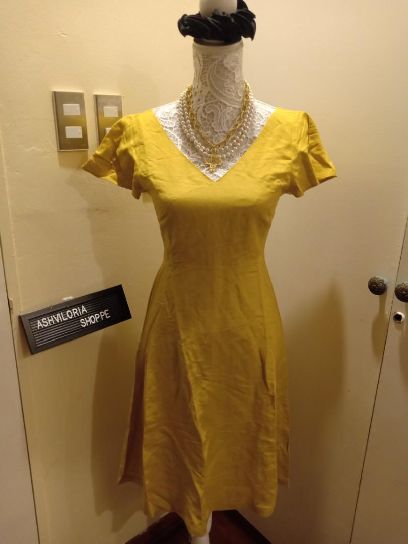Ann taylor cheap yellow dress
