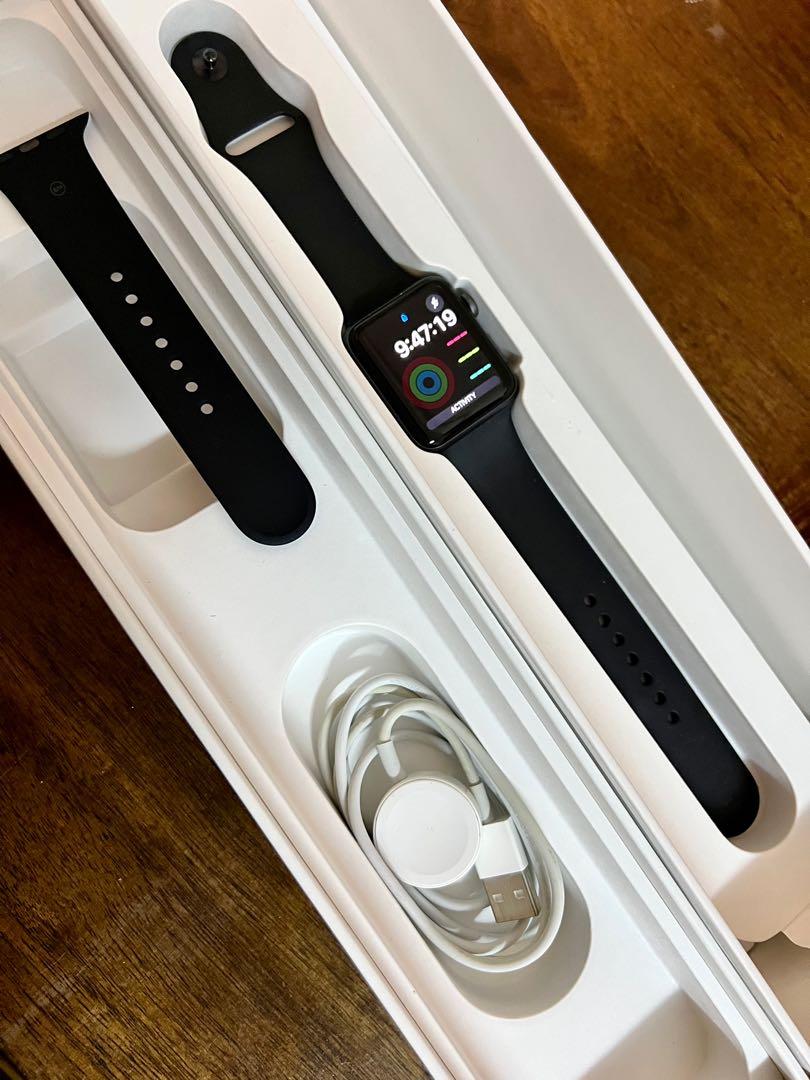 Apple Watch Series 3 42 mm case Space Gray Aluminium Sport Band