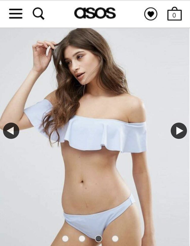 Asos frill bikini sales