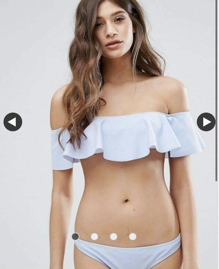 White 2 piece bikini hot sale