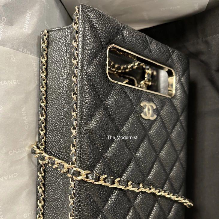 Authentic Chanel Black Evening Bag Grained Lambskin AS3314 B08337 94305,  Luxury, Bags & Wallets on Carousell