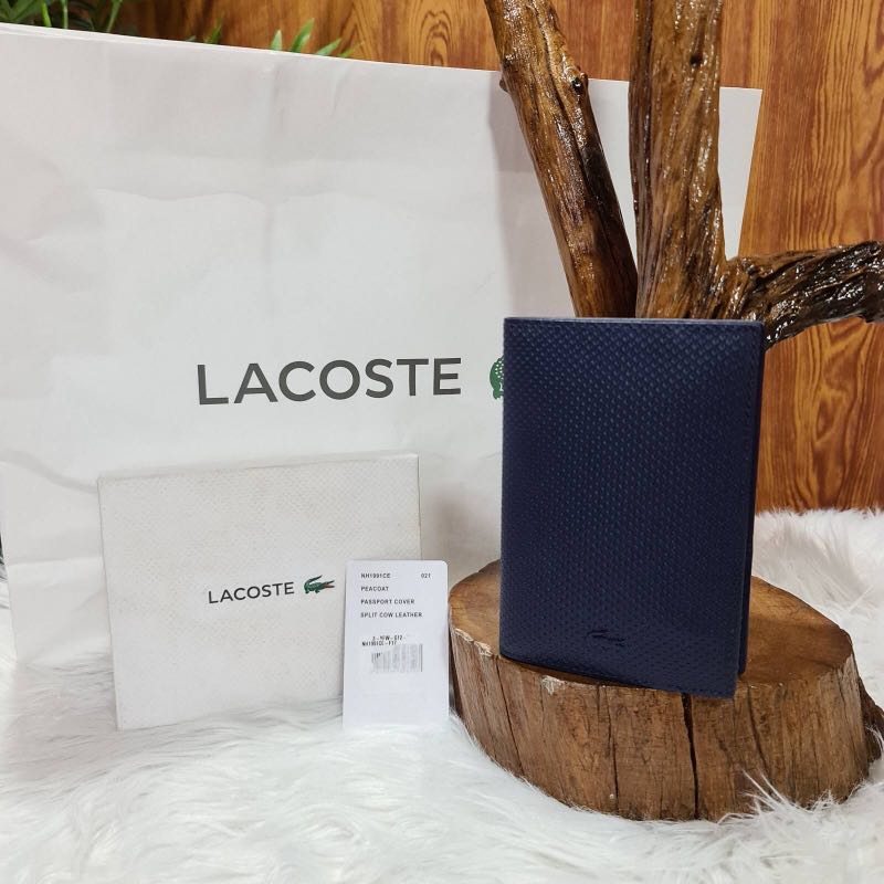 Authentic Lacoste Passport Holder With Tag, Box and Paperbag, Women's