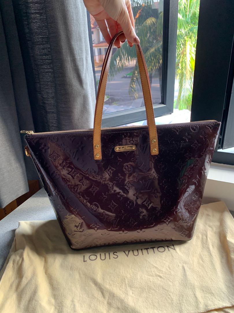 Authentic Louis Vuitton LV Amarante Monogram Vernis Bellevue GM Bag,  Luxury, Bags & Wallets on Carousell
