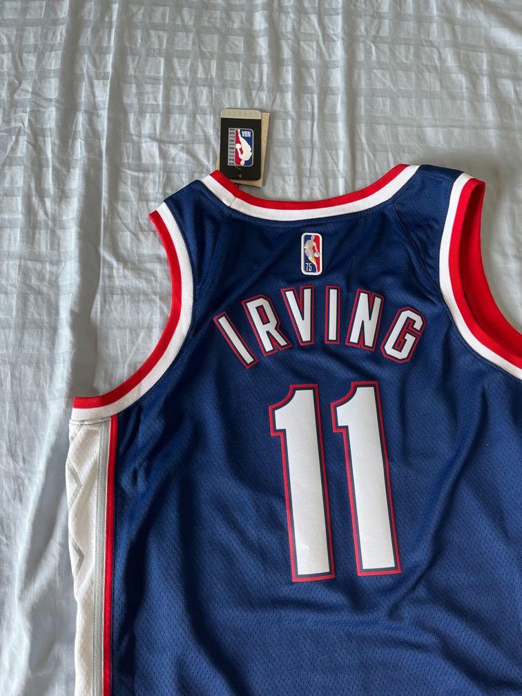 Nike Brooklyn Nets NBA #11 Irving Bed-Stuy Whie Jersey Size XL