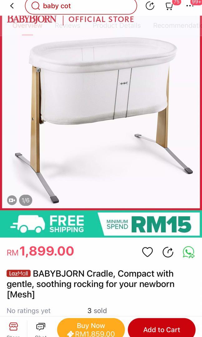 Baby bjorn gentle rocking cradle online
