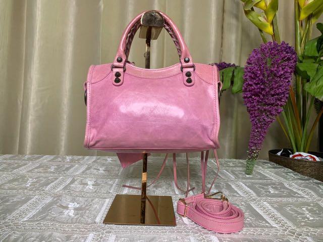 Balenciaga classic city bag sales pink