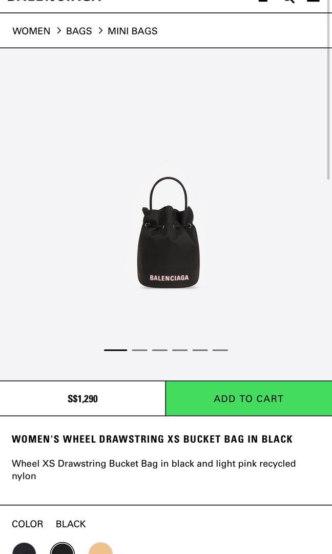 Wheel XS drawstring bucket bag, Women's Fashion, Bags & Wallets, Cross-body  Bags on Carousell