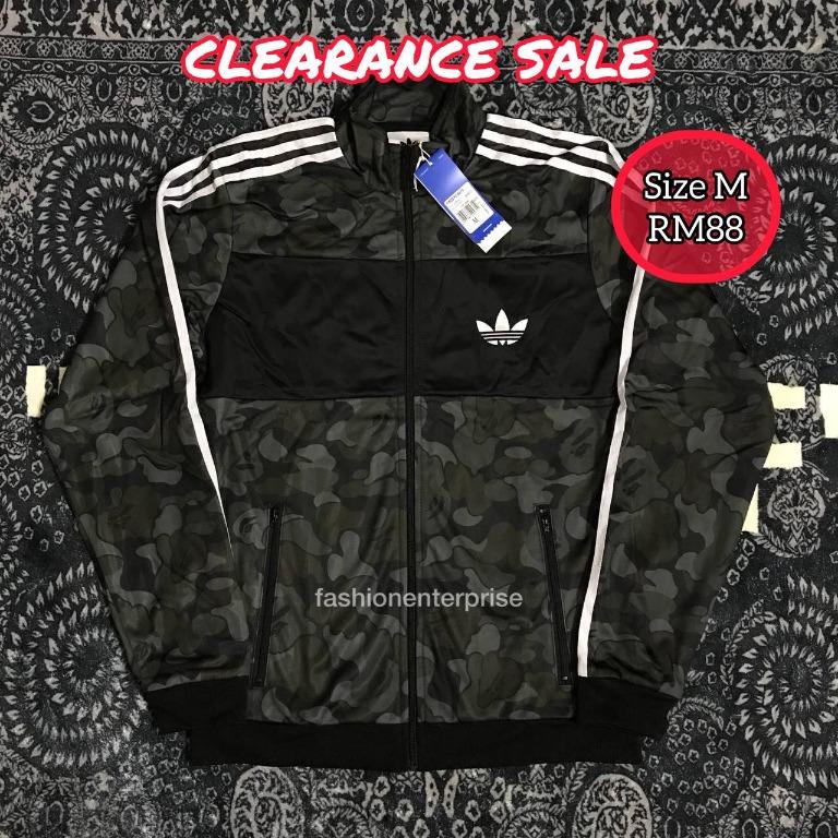 Bape x Adidas ABC Camo Track Jacket Black