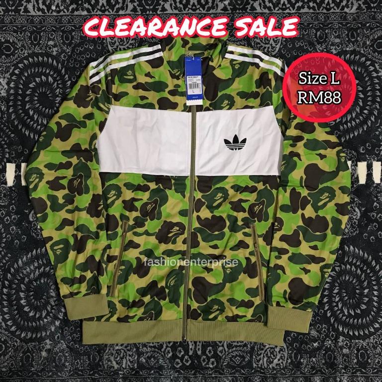 x Adidas ABC Camo Track Jacket Green, Men's Fashion, Coats, Jackets and Outerwear on Carousell