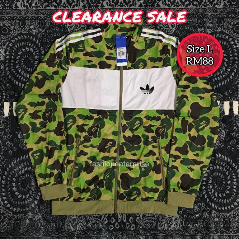 Bape x adidas abc camo track jacket green best sale